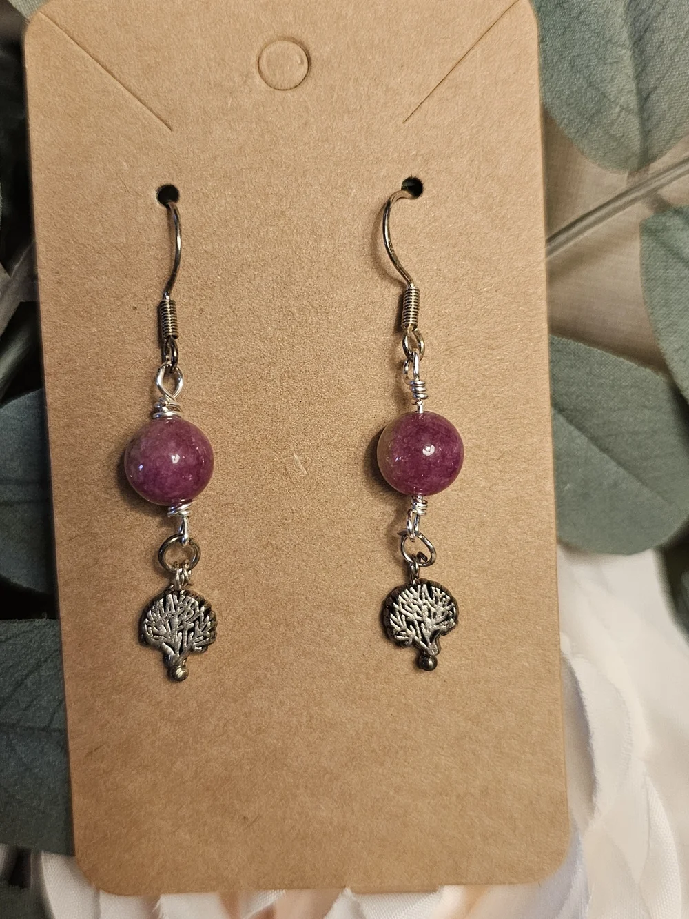 Handcrafted Watermellon  Tourmaline Earrings- Jewelry